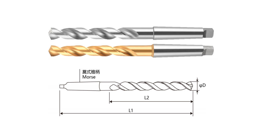 DIN 345 ​​M35/M2 Материал Спиральное сверло с коническим хвостовиком с высоким содержанием кобальта Полное шлифование